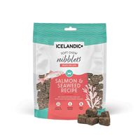 Icelandic+ Soft Chew Nibblets Salmon & Seaweed Recipe Cat Treat 2.25 oz I029469