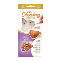 Catit Creamy Superfoods Lamb with Quinoa & Chia Treat for Cats 4pk I029475
