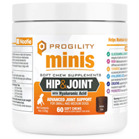 Nootie Progility Minis Soft Chew Supplements Hip & Joint with Hyaluronic Acid 60ct I029665