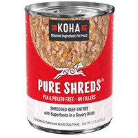 KOHA Pure Shreds Shredded Beef Entrée for Dogs 12.5oz I029672