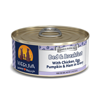 WERUVA Bed and Breakfast with Chicken, Egg, Pumpkin and Ham in Gravy Canned Dog Food 14 oz. 111548