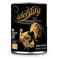 Identity 95% Free-Range Quail & Turkey Recipe Adult Dog Food 13 oz. I029910
