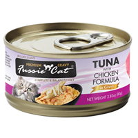 Fussie Cat Tuna with Chicken Formula in Gravy 2.82 oz. I030102