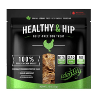 Healthy & Hip Guilt-Free Air-Dried 100% Pure Chicken Breast Dog Treats 2.15 oz. I030627