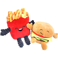Shoreway Burger & Fries Plush Dog Toy Set I030838