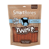 SmartBones Twist Sticks Water Buffalo Dog Treats 50ct I030844