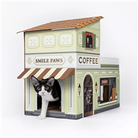 Smile Paws Coffee Shop Cat Scratcher House