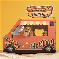 Smile Paws HotDog Food Truck Cat Scratcher House