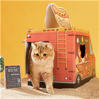 Smile Paws HotDog Food Truck Cat Scratcher House