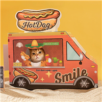 Smile Paws HotDog Food Truck Cat Scratcher House