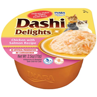 Inaba Dashi Delights Chicken with Tuna in Broth Cat Food 2.5oz I030955