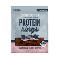 SmartBones Protein Rings with Real Salmon & Chickepeas Treat for Dogs I031148b
