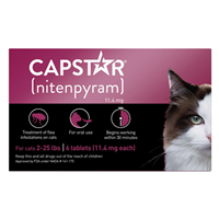 CapStar Flea Treatment for Cats 2-25 lbs. I031192