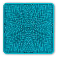 Messy Mutts Framed Interactive Silicone Lick Mat Blue 10" X 10" I031211