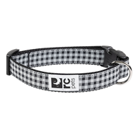 RC Pets Clip Collar Black Gingham I031414b