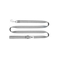 RC Pets Leash Black Gingham I031418b
