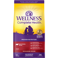 Wellness Complete Health Wholesome Grains Beef & Barley Recipe for Adult Dogs I031955b