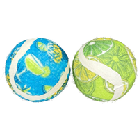 Multipet Margaritaville Tennis Ball Cat Toy 2pk I031976