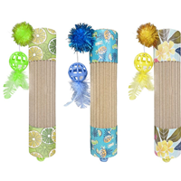 Multipet Margaritaville Roller with Pom Poms, Latice, Balls & Feathers Cat Toy I031981