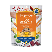 Instinct Dog Food Raw Longevity Freeze-Dried Raw Meals Beef 7+ Recipe 16oz I032036