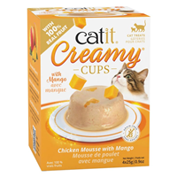 Catit Creamy Cups Chicken Mousse with Mango 4pk I032246