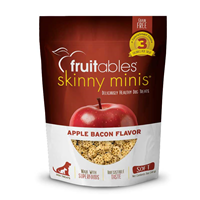 Fruitables Skinny Minis Apple Bacon Dog Treats 12oz  I032304
