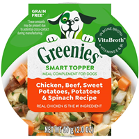 Greenies Smart Topper Meal Complement for Dogs Chicken, Green Beans & Sweet Potatoes Recipe 2 oz. I032402
