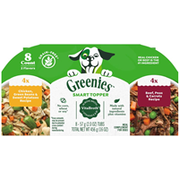 Greenies Smart Topper Meal Complement for Dogs Chicken & Beef Recipes Variety 8 Pack I032404