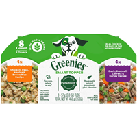 Greenies Smart Topper Meal Complement for Dogs Chicken & Duck Recipes Variety 8 Pack I032405