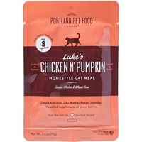 Portland Pet Food Luke&lsquo;s Chicken n&lsquo; Pumpkin Homestyle Cat Meal 2.6 oz.  I032776