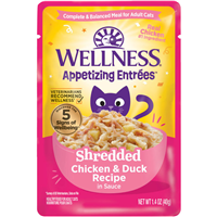 Wellness Appetizing Entrees Shredded Chicken & Duck Recipe 1.4 oz