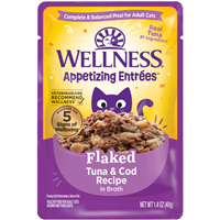 Wellness Appetizing Entrees Flaked Tuna & Cod Recipe 1.4 oz