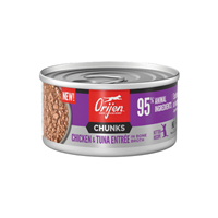 ORIJEN Chunks Chicken & Tuna Entree in Bone Broth Kitten Recipe 3 oz. I032979