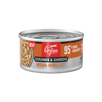ORIJEN Chunks & Shreds Original Entree in Bone Broth for Cats 3 oz. I032980
