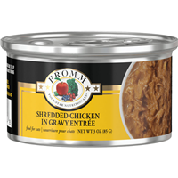 Fromm Four Star Shredded Chicken in Gravy Entree 3oz. I033524