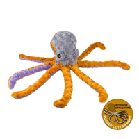 Tall Tails Octopus with Squeaker Dog Toy 14 in