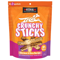 KOHA Crunchy Sticks Chicken & Rice Recipe Dog Treats 10.58 oz. I033639
