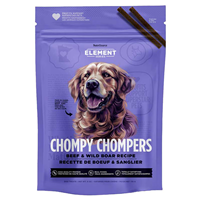 NutriSource Element Beef&Wild Boar Chompy Chompers High Protien Dog Treats 6oz   I033765