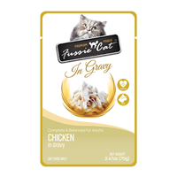 Fussie Cat Premium Pouches Chicken in Gravy 2.47oz I031313