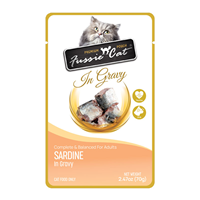 Fussie Cat Premium Pouches Sardine in Gravy 2.47oz I031316