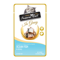 Fussie Cat Premium Pouches Oceanfish in Gravy 2.47oz I031318