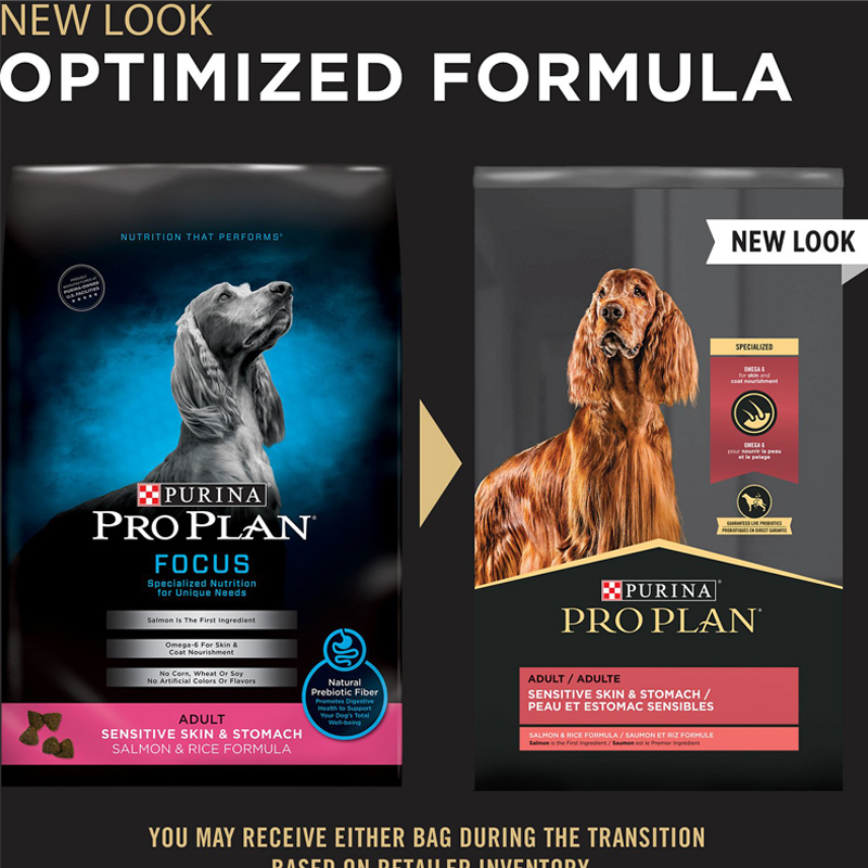 Purina Pro Plan Adult Sensitive Skin & Stomach Salmon & Rice Dry Dog Food, 40lb